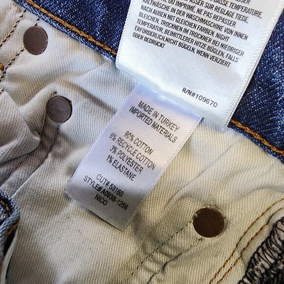 AGOLDE Women's Nico High-Rise Slim Fit Jean Size 26 - Picture 4 of 8